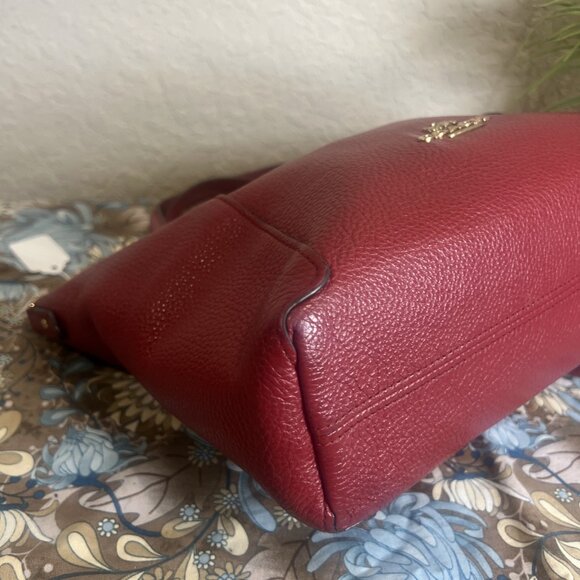 Coach (2021) Kacey Satchel Red Apple Crossbody Handbag - Picture 6 of 16